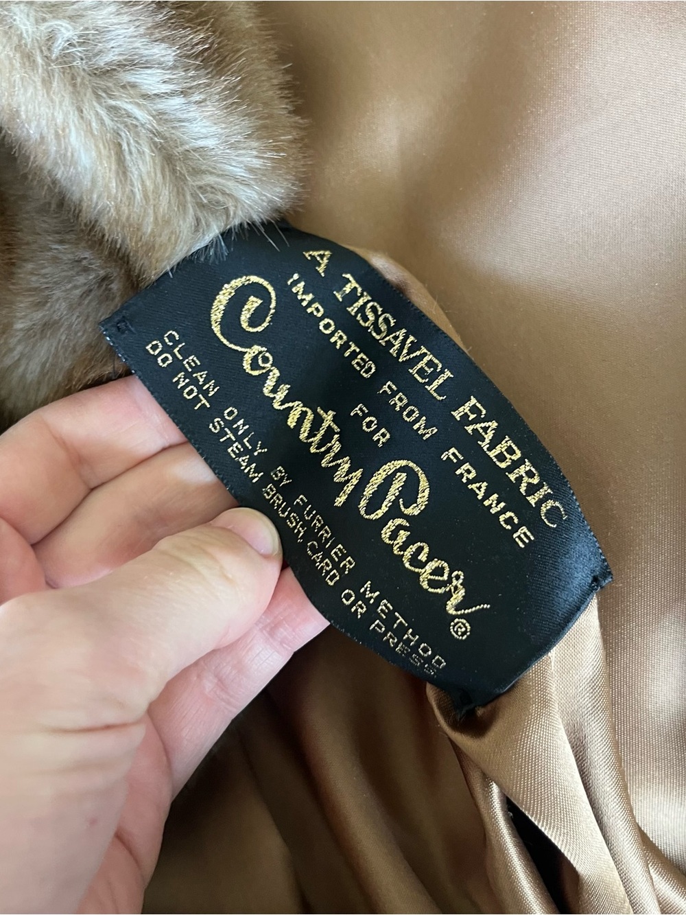 Country Pacer Vintage Faux Fur Women's XL Coat - Picture 10 of 10